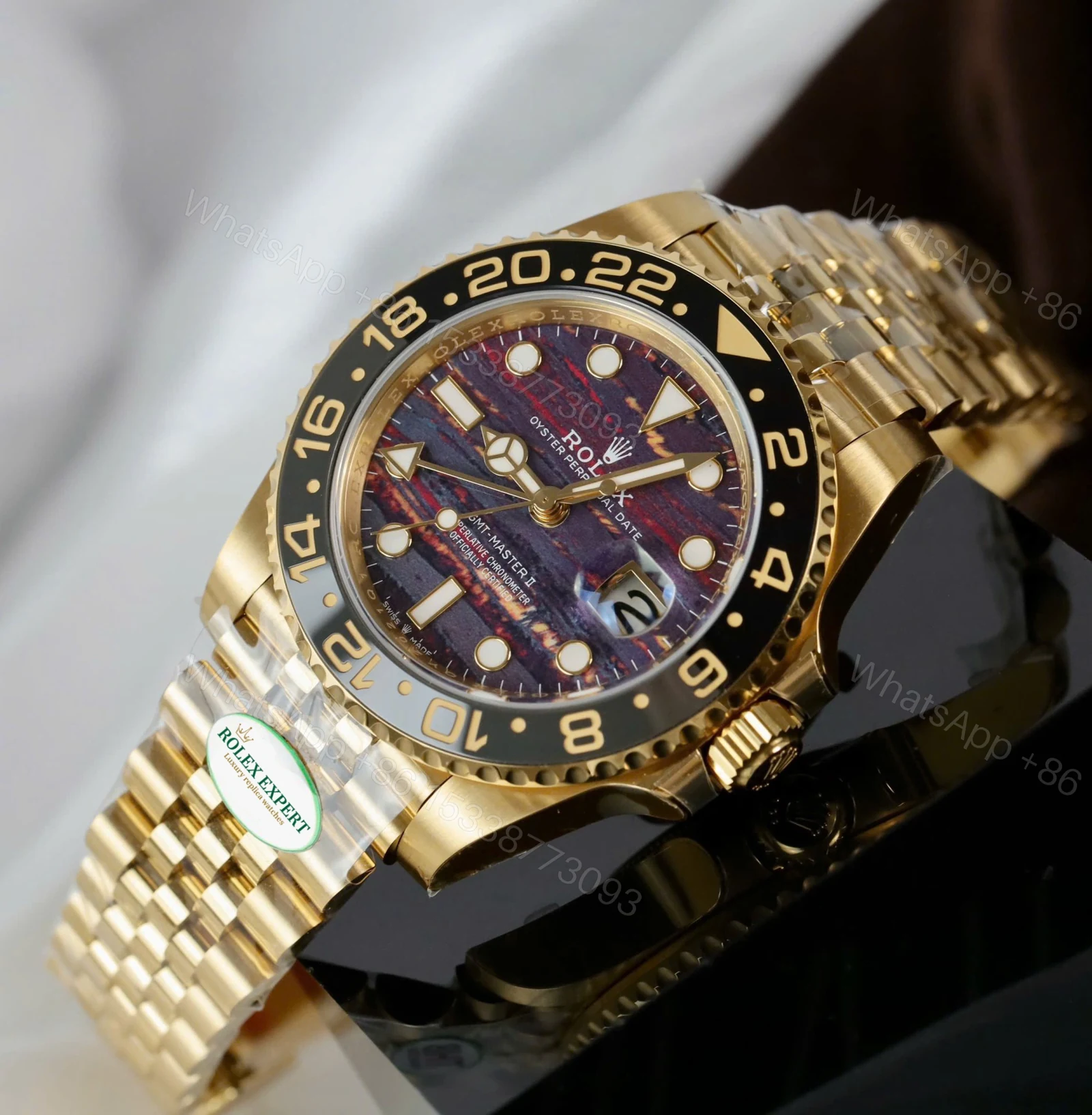 View 6 of Rolex GMT-Master II 126718GRNR Tiger Iron Dial