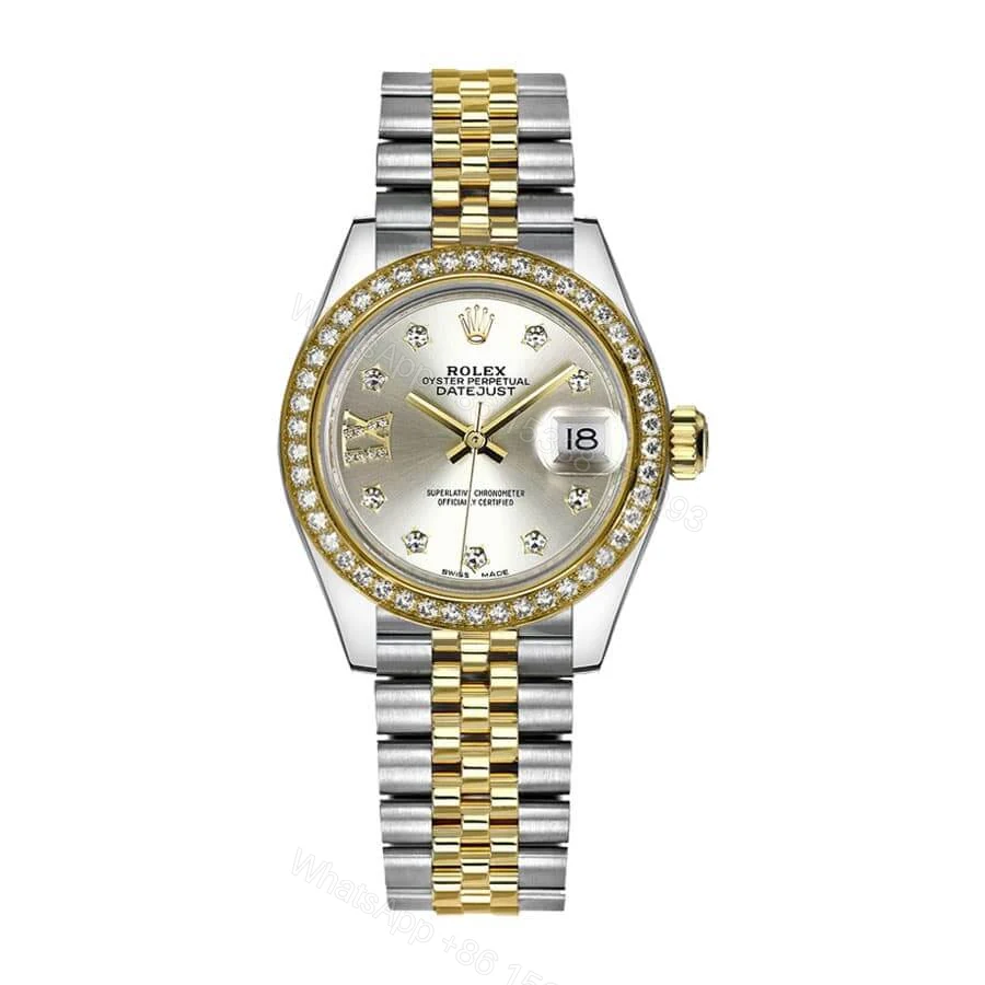Rolex Lady-Datejust 28 279383RBR-0003 Super Clone : Two-Tone Diamond Champagne Dial — view 1