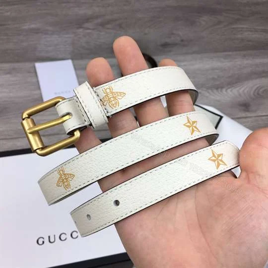 View 2 of GUCCI BELT WITH BEES AND STARS PRINT – B34