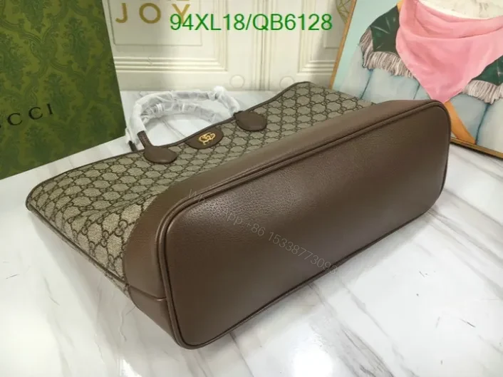 View 3 of Gucci Lookalike Handbag Brown Leather Medium Size