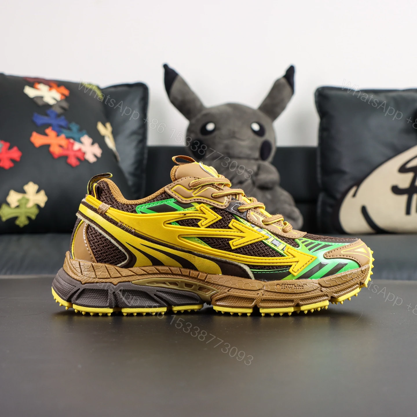 View 2 of Off White Be Right Back Black Yellow Reps