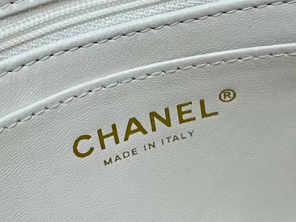 View 8 of Chanel-inspired Quilted Mini Flap Bag with Chain