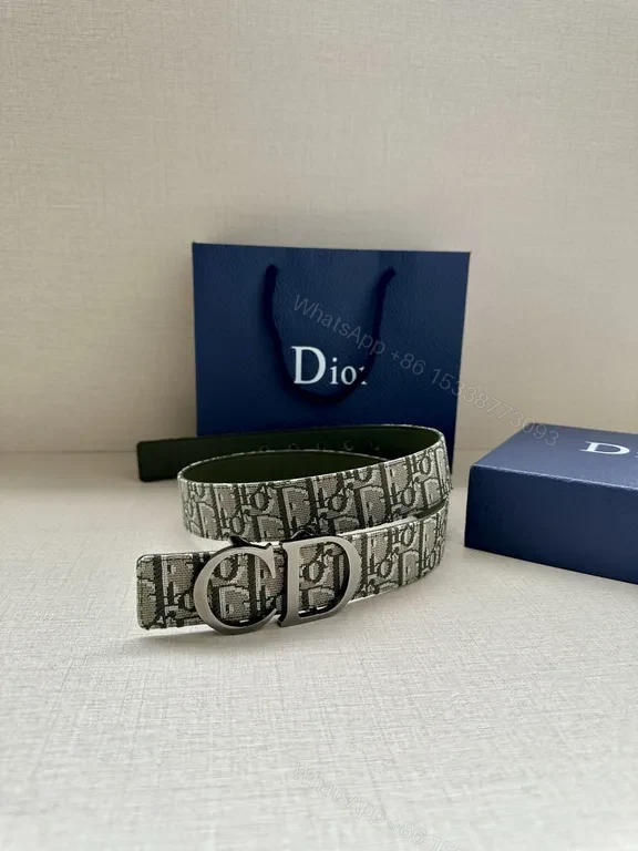 View 5 of Medium-Duty Designer Canvas Belt with Monogram Accent