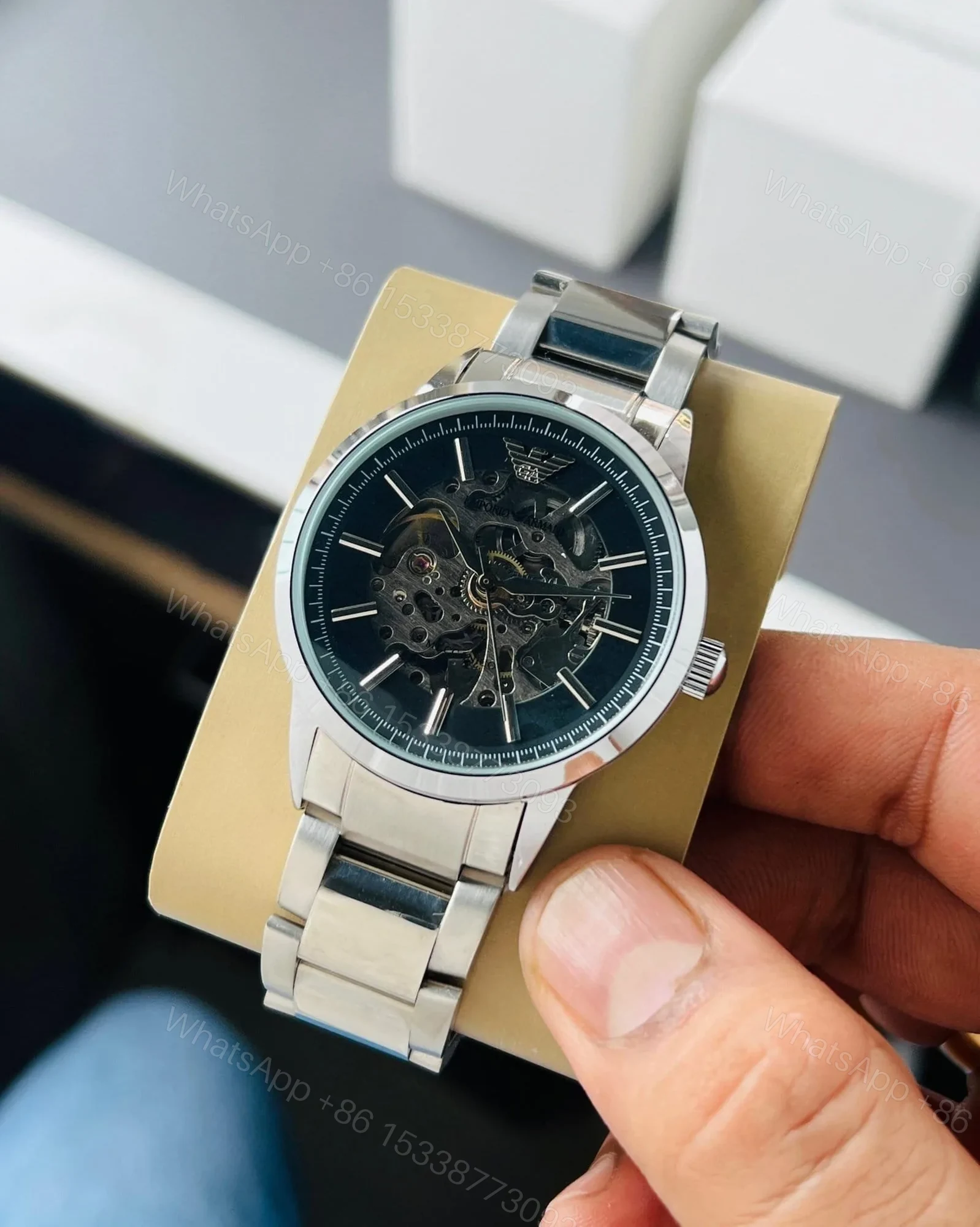 View 3 of Emporio Armani New Meccanico