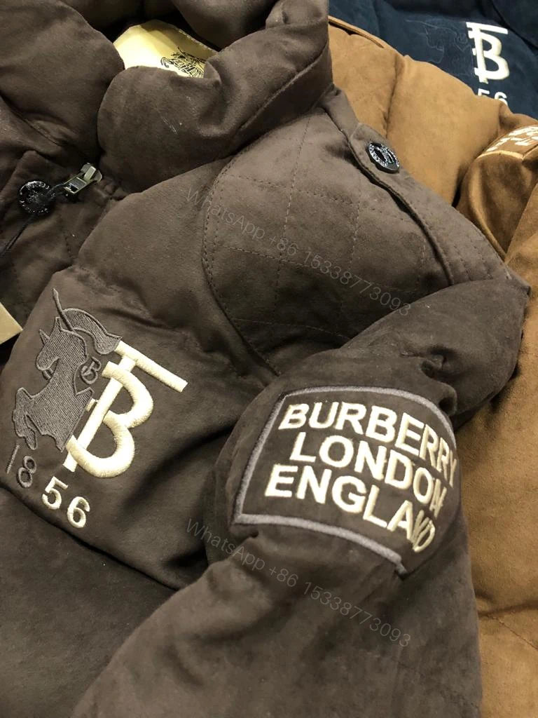 View 9 of FIRST COPY BURBERRY IMPORTED PUFFERS SUEDE JACKET