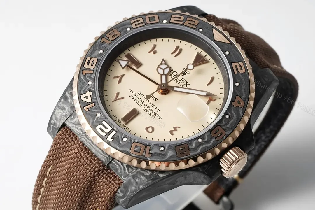 View 4 of VS Factory Clean Factory Diw Rolex GMT-Master II, Brown, Carbon Fiber