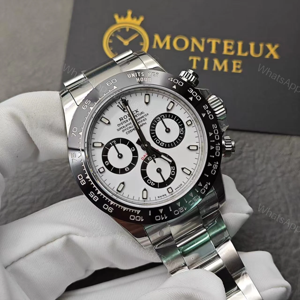 View 13 of Rolex Daytona Panda Replica Copy 116500LN Black Bezel