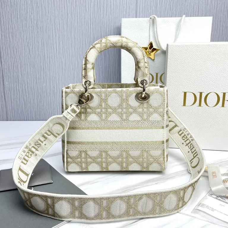 View 9 of Christian Dior Monogram Handbag: Metallic Jacquard, Luxe Everyday Icon