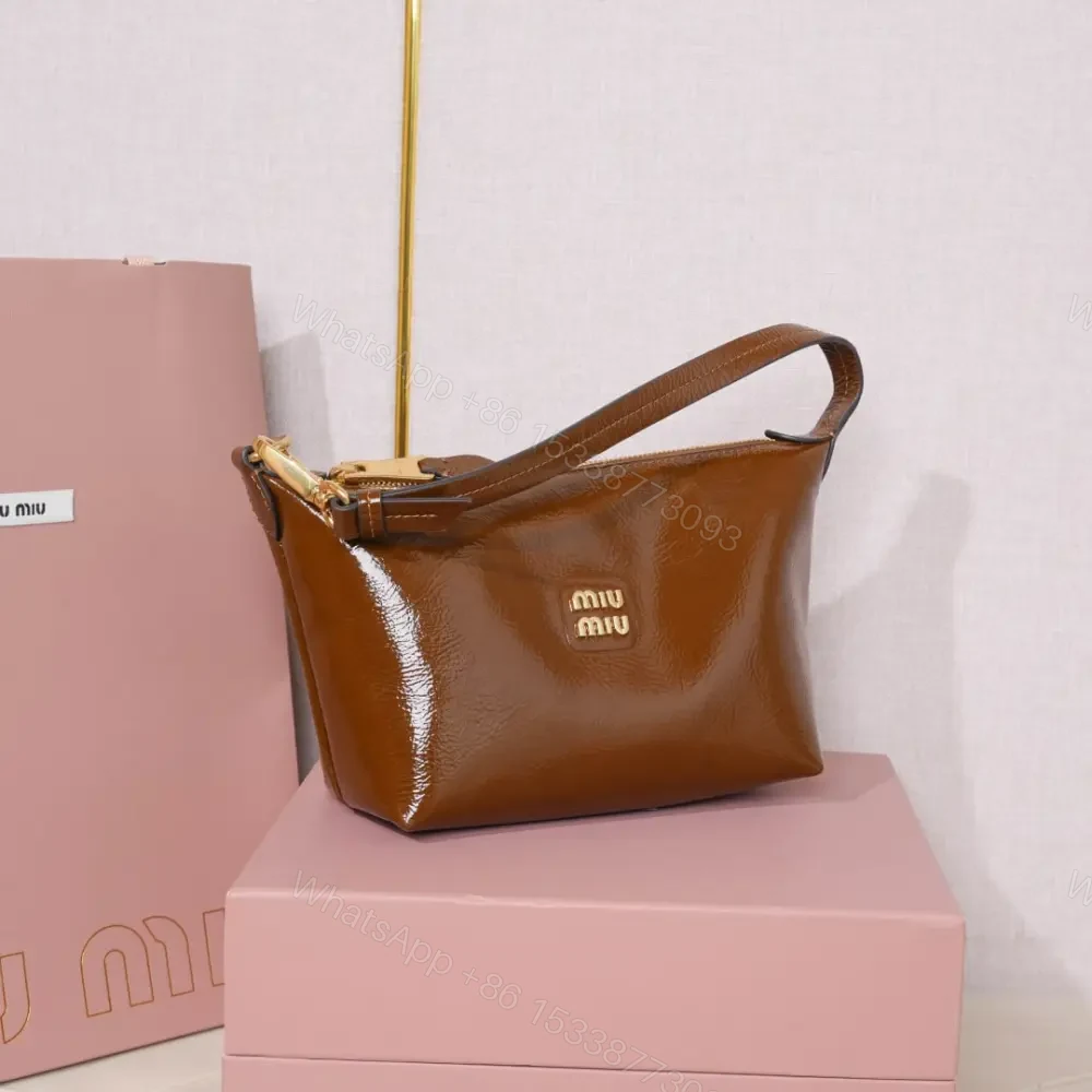 View 4 of 高仿miumiu*Naplak系列5NE841小羊皮飯盒包棕色免檢版