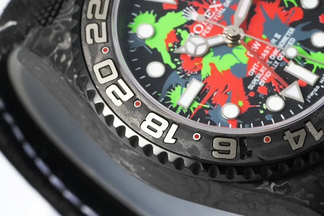 View 6 of GS Factory Clean Factory Diw Rolex GMT-Master II, Black, Carbon Fiber