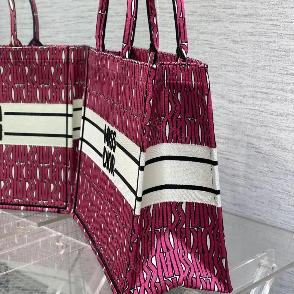 View 2 of 高仿Dior*BookTote系列M128M75E購物袋粉紅色大號免檢版