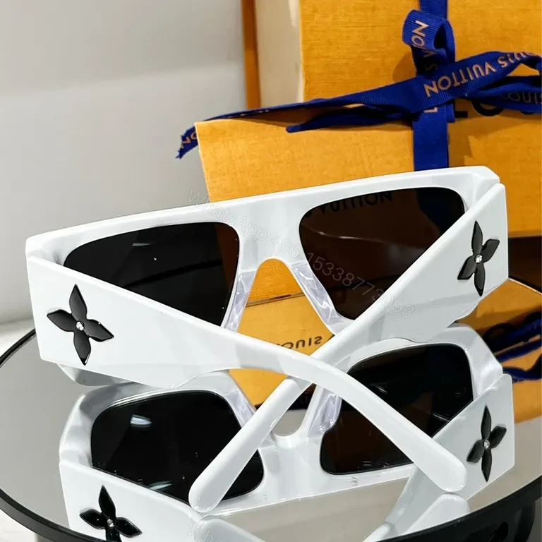 View 9 of Tortoiseshell Acetate Oversized LV Sunglasses - Designer Edge
