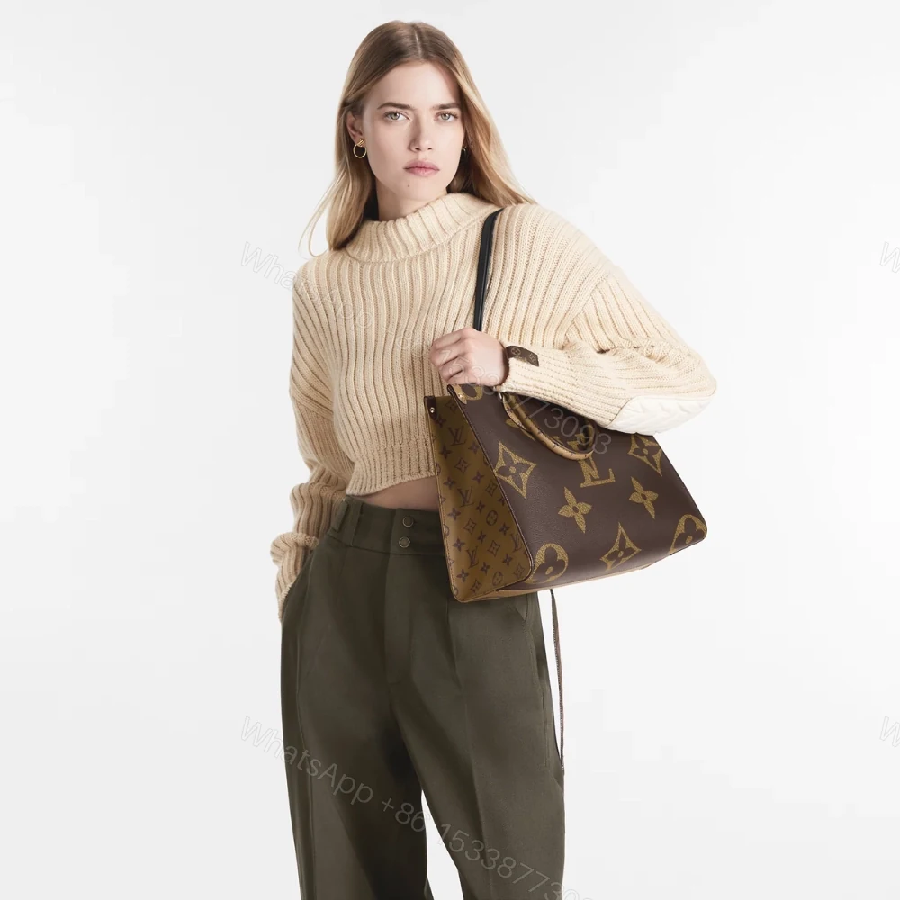 View 7 of Louis Vuitton Onthego MM Monogram Canvas Brown 35Cm M45321