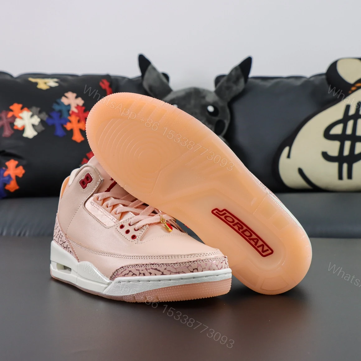 View 3 of Air Jordan 3 Retro “Valentine’s Day” Reps