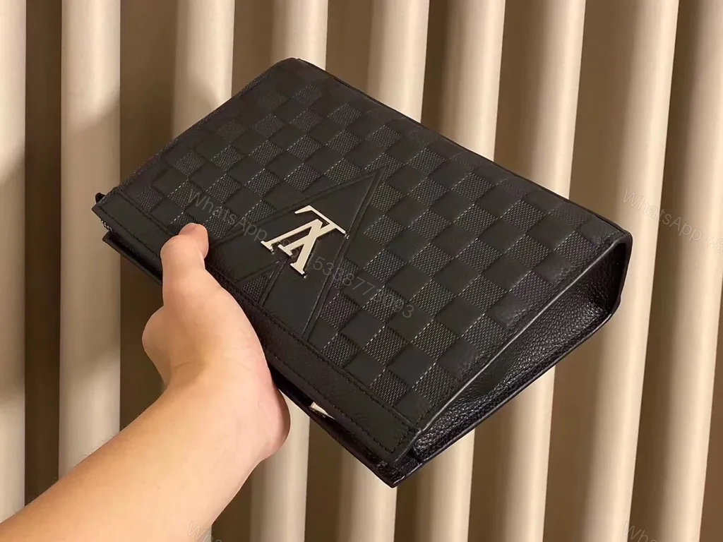 View 5 of Chic Damier Clutch Wallet: LV-Inspired, Card Organizer