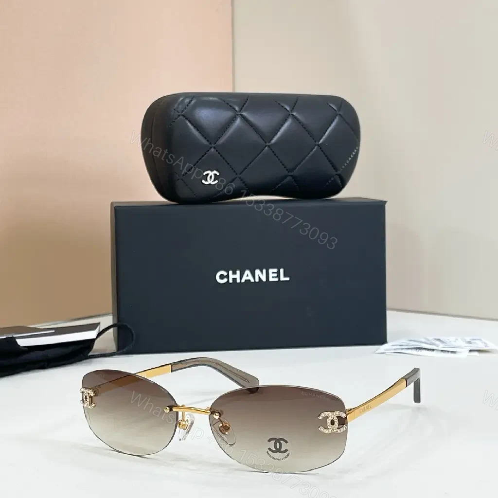 View 8 of Lux Shade Sunglasses: Quilted Alloy Frame, Rimless Style