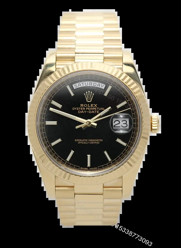 Superclone Rolex Day-Date Black Dial 228238 40 mm — view 1