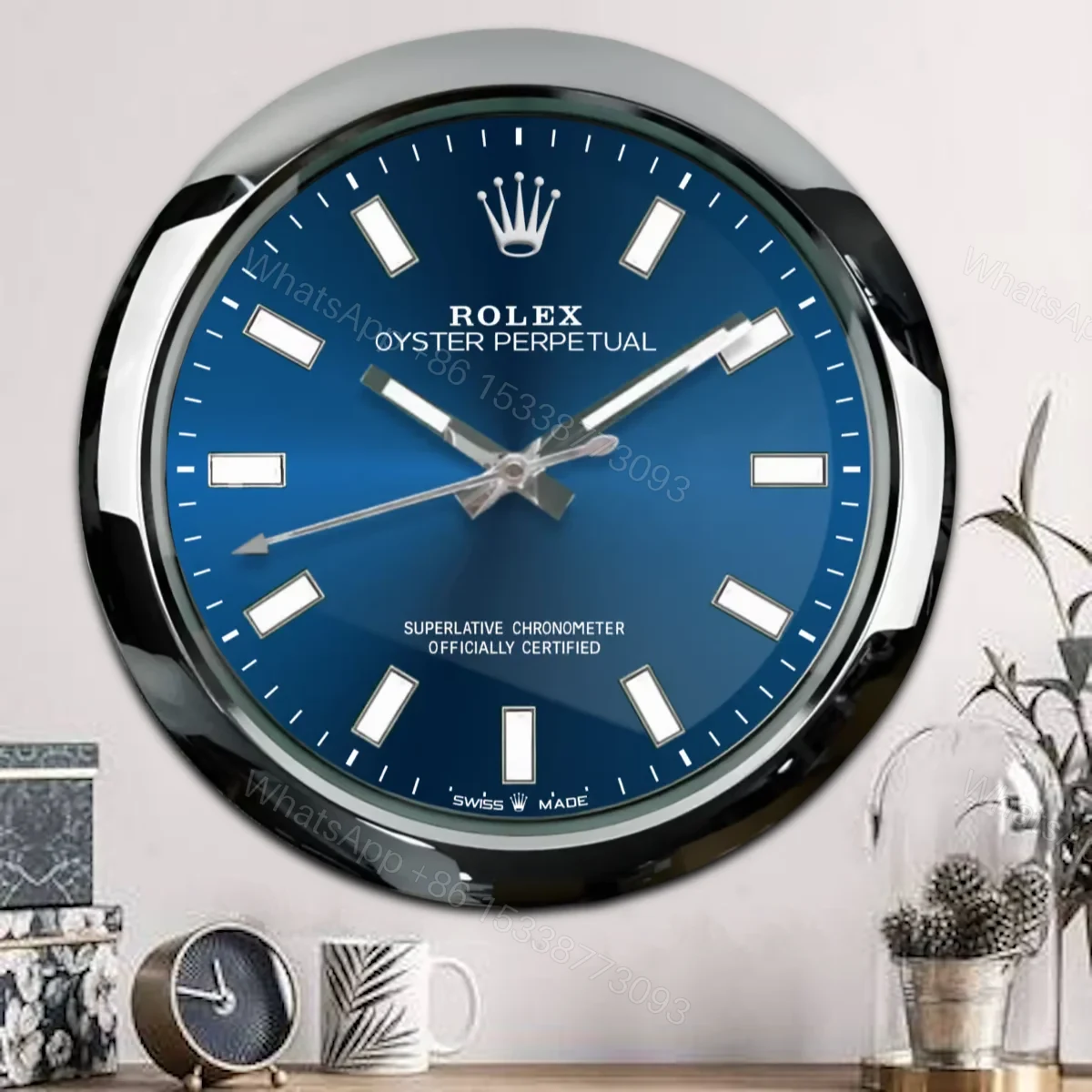 View 4 of ROLEX WALL CLOCK – OYSTER PERPETUAL BLUE