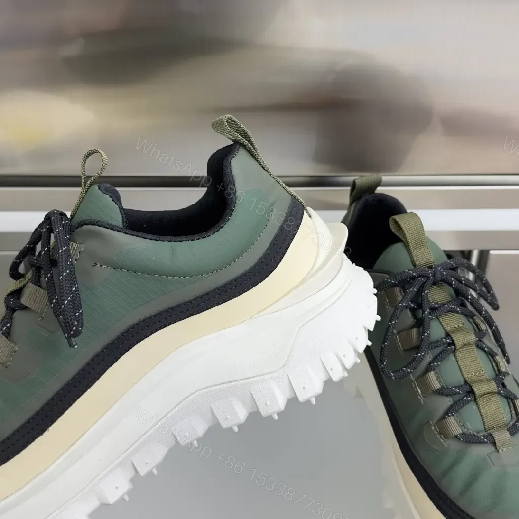 View 9 of Military Luxe Trail Sneakers: Rugged Texture, City Comfort