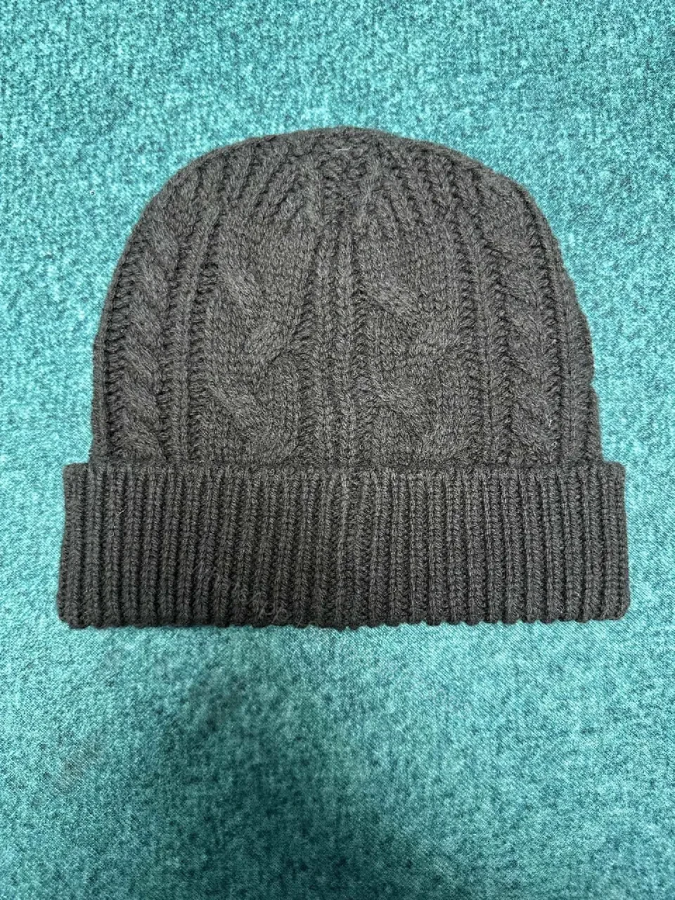 View 5 of Cozy Luxe Knit Beanie with Gold Accent - Winter Warmth Style