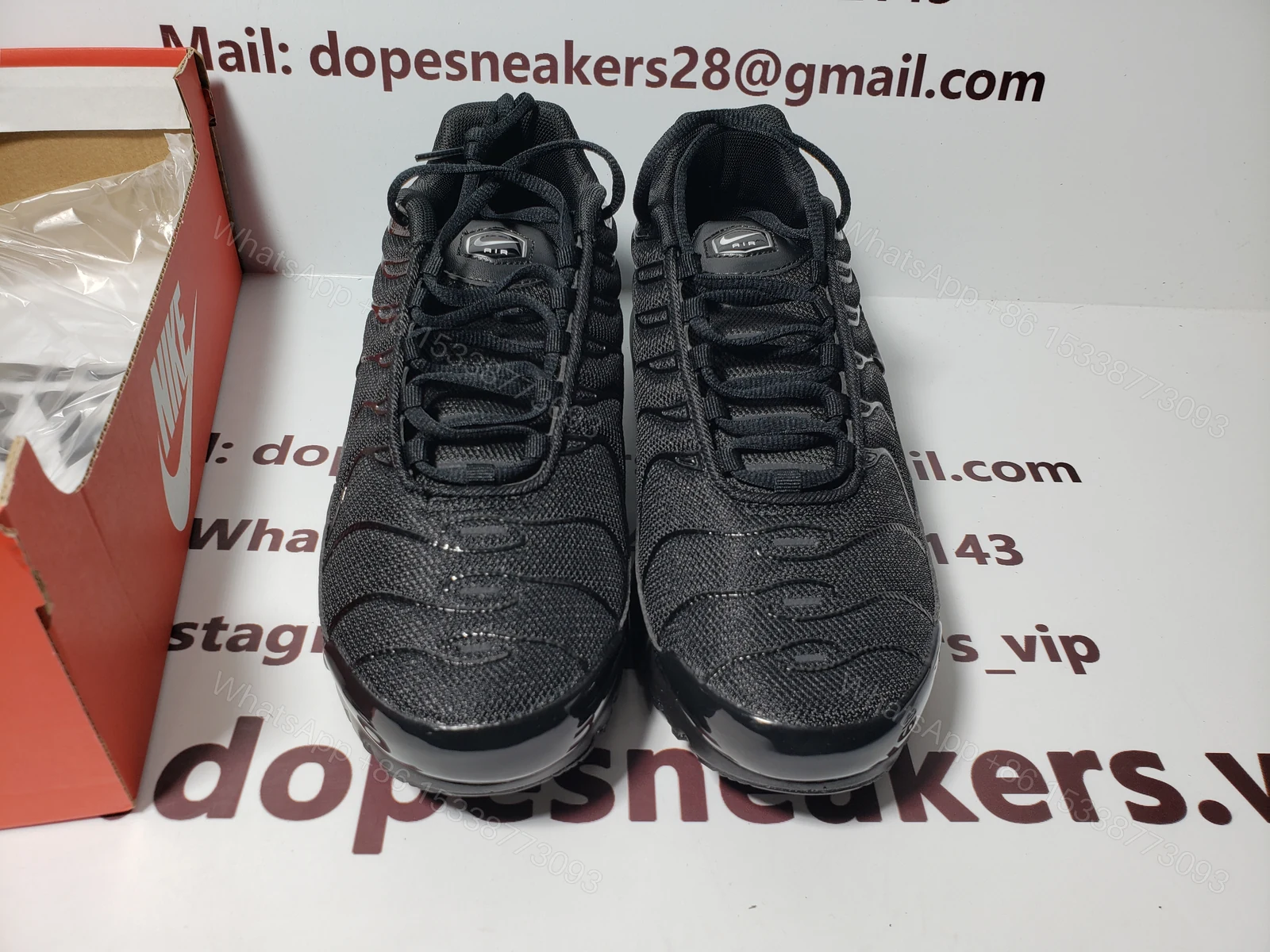 Nike Fake Air Max Plus Triple Black 604133-050 — view 2