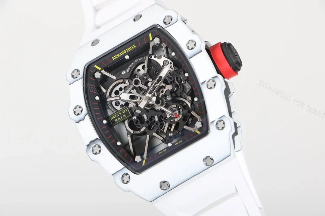 View 4 of Richard Mille RM35-01 White NTPT Carbon Fiber RMUL3 Men’s Watch RM35-01-WHITE-NTPT-RM3