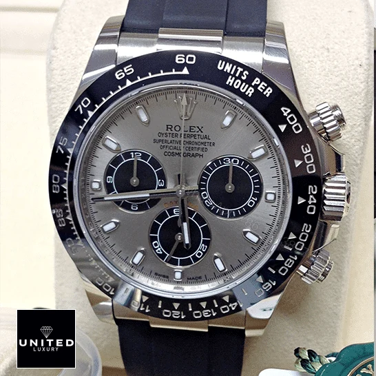 View 9 of Rolex Daytona White Gold 116519LN Replica