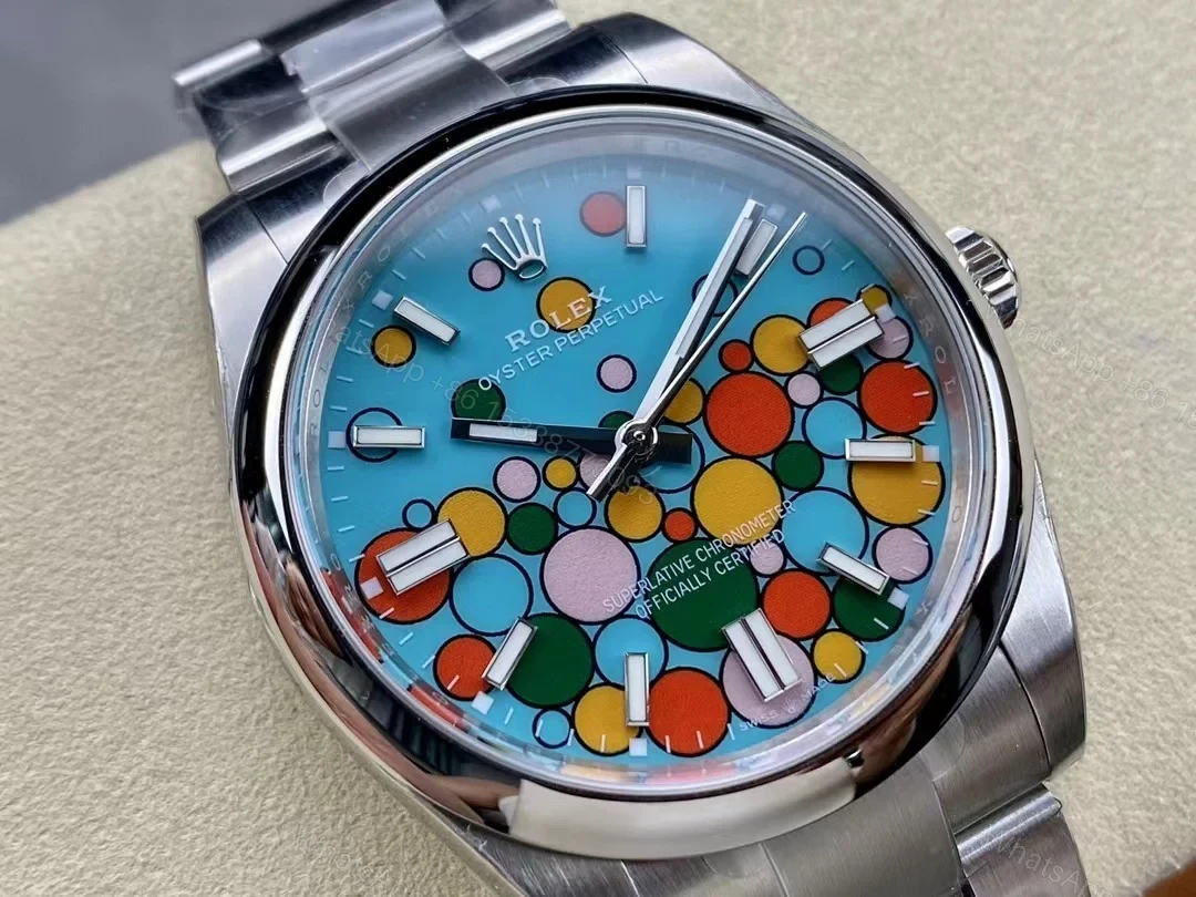 View 2 of Superclone Rolex Oyster Perpetual Turquoise Dial 124300 41 mm