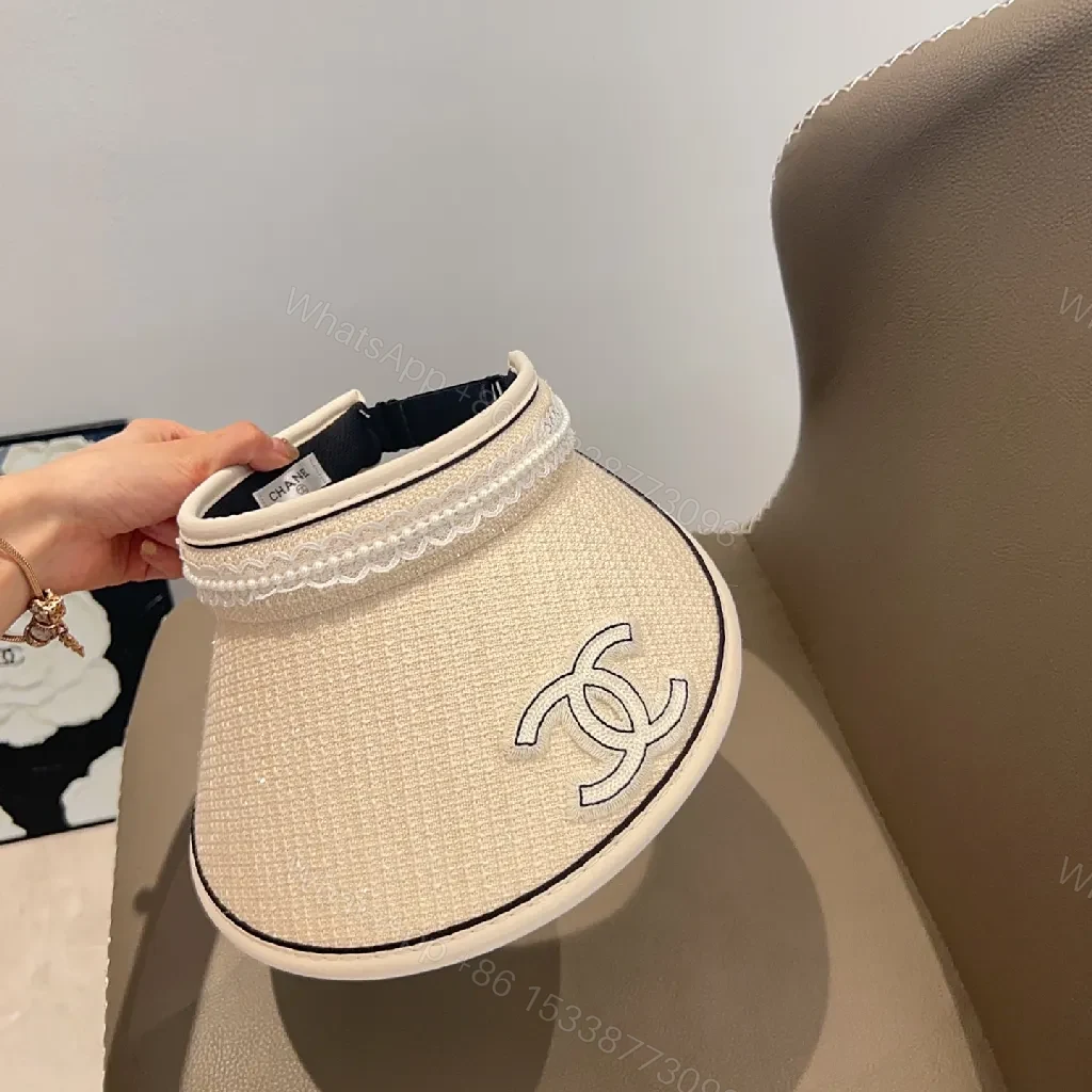 View 8 of Pearl Trim Visor — Modern Couture Comfort Sun Shield