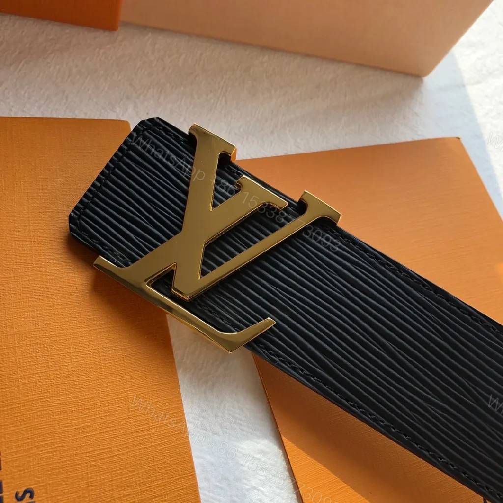 View 7 of Lux Leather Belt: Textured Black, Gold Buckle, Modern Chic