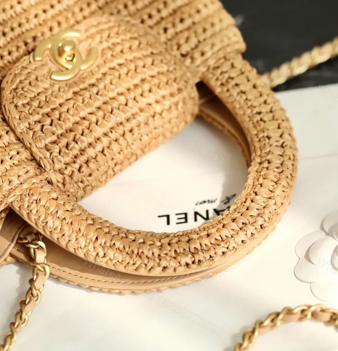 View 6 of Chanel Braided Raffia Kelly Flap Bag