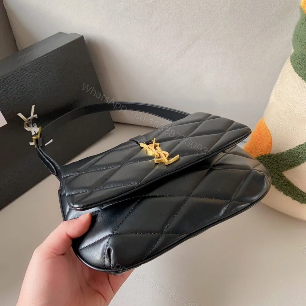 View 6 of Saint Laurent Le 57 Quilted Shoulder Bag Black 21Cm