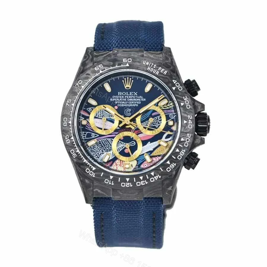 Rolex Daytona 116500LN Super Clone: 40mm Steel Color Fish Pattern Dial Cosmograph — view 1