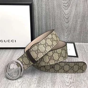 View 3 of GUCCI GG SUPREME BELT WITH G BUCKLE – B45