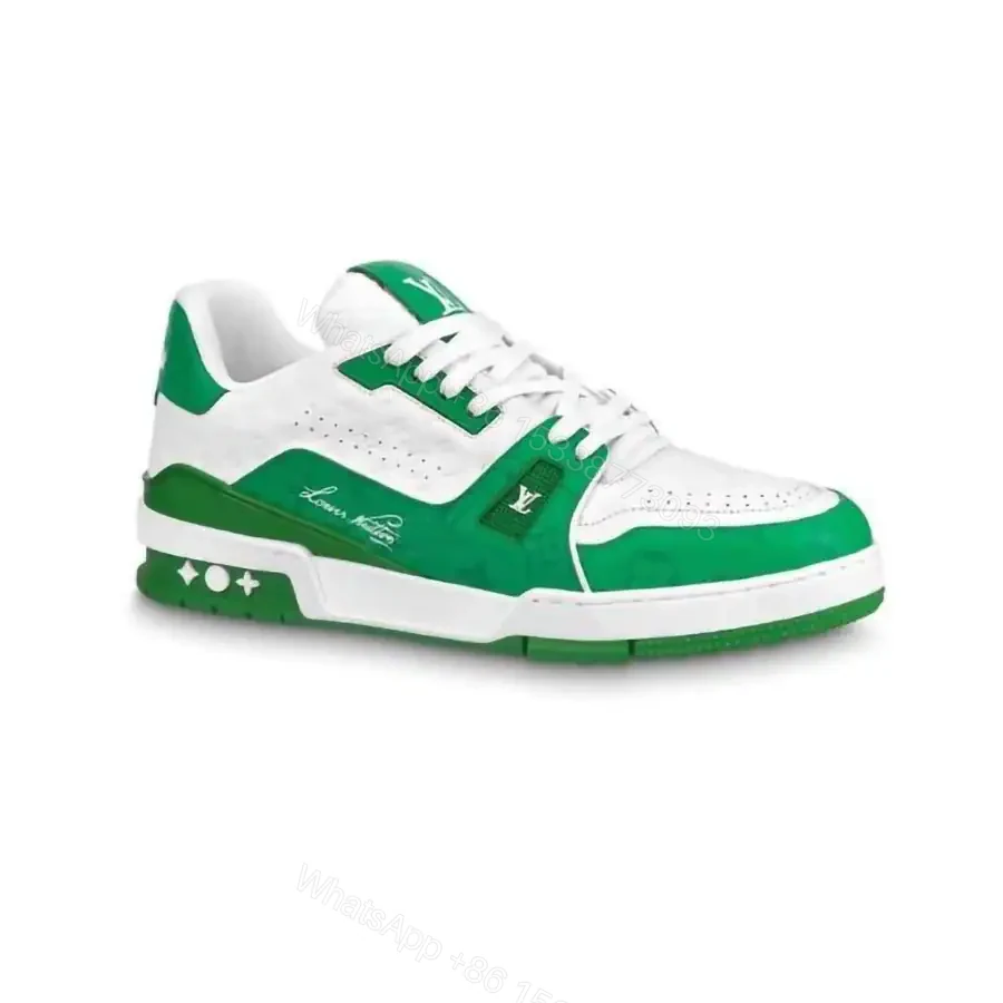 LOUIS VUITTON TRAINE SNEAKERS IN GREEN – LSVT380 — view 1
