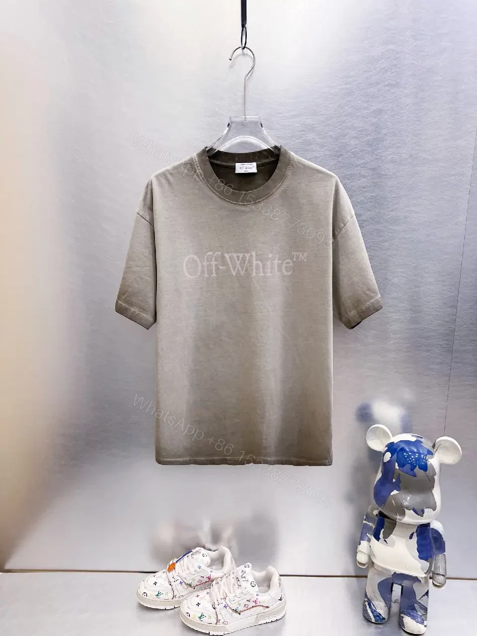 View 3 of Soft-Color Tee: Premium Cotton, Street-Chic, Logo-Accent Tee