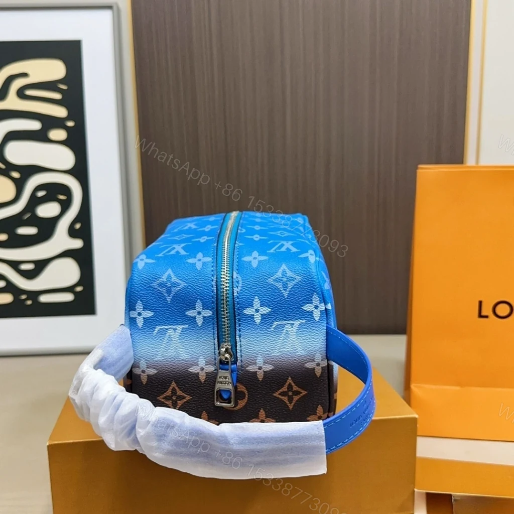 View 6 of Louis Vuitton Locker Dopp Kit Monogram Pigment Blue 23cm M28228