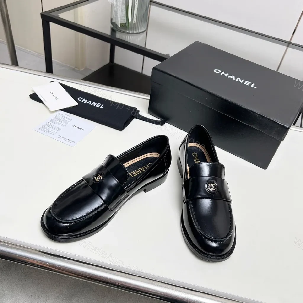 View 8 of Elegant Leather Loafers with Signature Hardware - All-Day Comfort