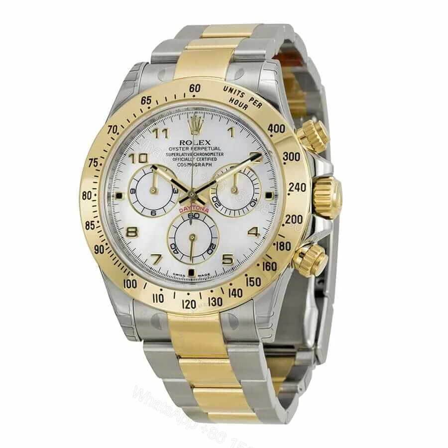 View 2 of Rolex Daytona 16523 Super Clone: Cosmograph Two-Tone Champagne Dial