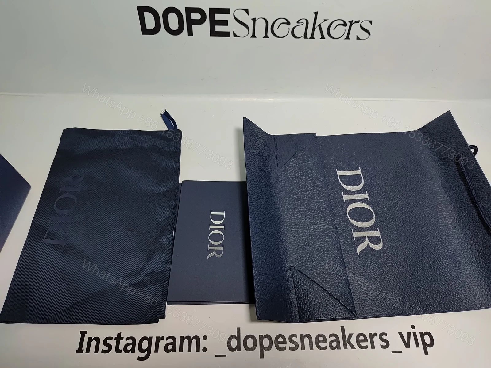 View 8 of Dior B9S Skater Tweed Navy Blue