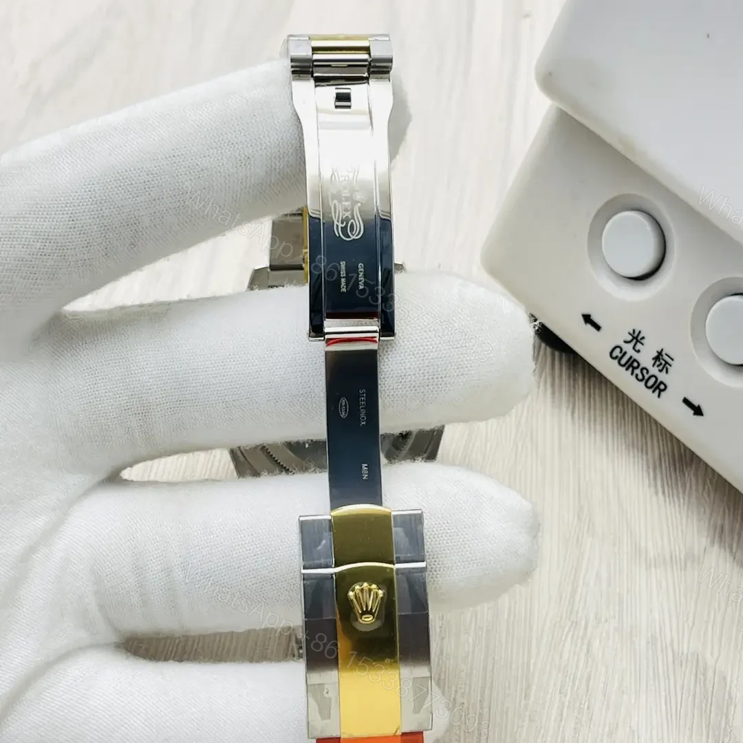 View 8 of Rolex Datejust 41 Yellow Rolesor Fluted Champagne Dial Oyster Bracelet – 126333-0009