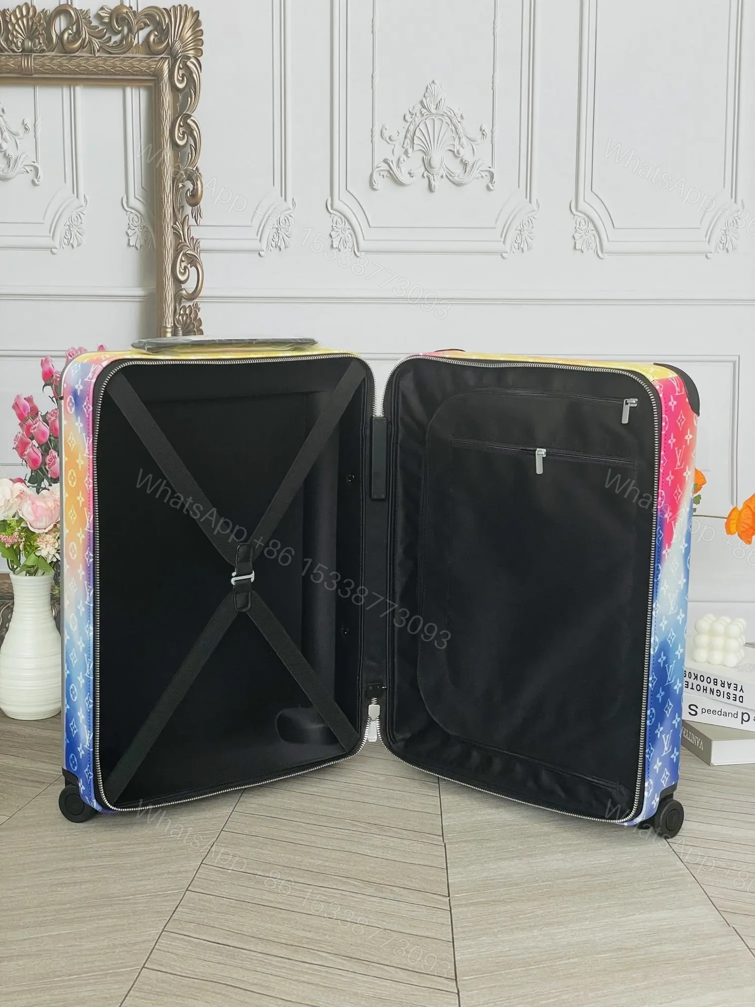 View 2 of Louis Vuitton Horizon 55 Multicolor Monogram Sunset canvas