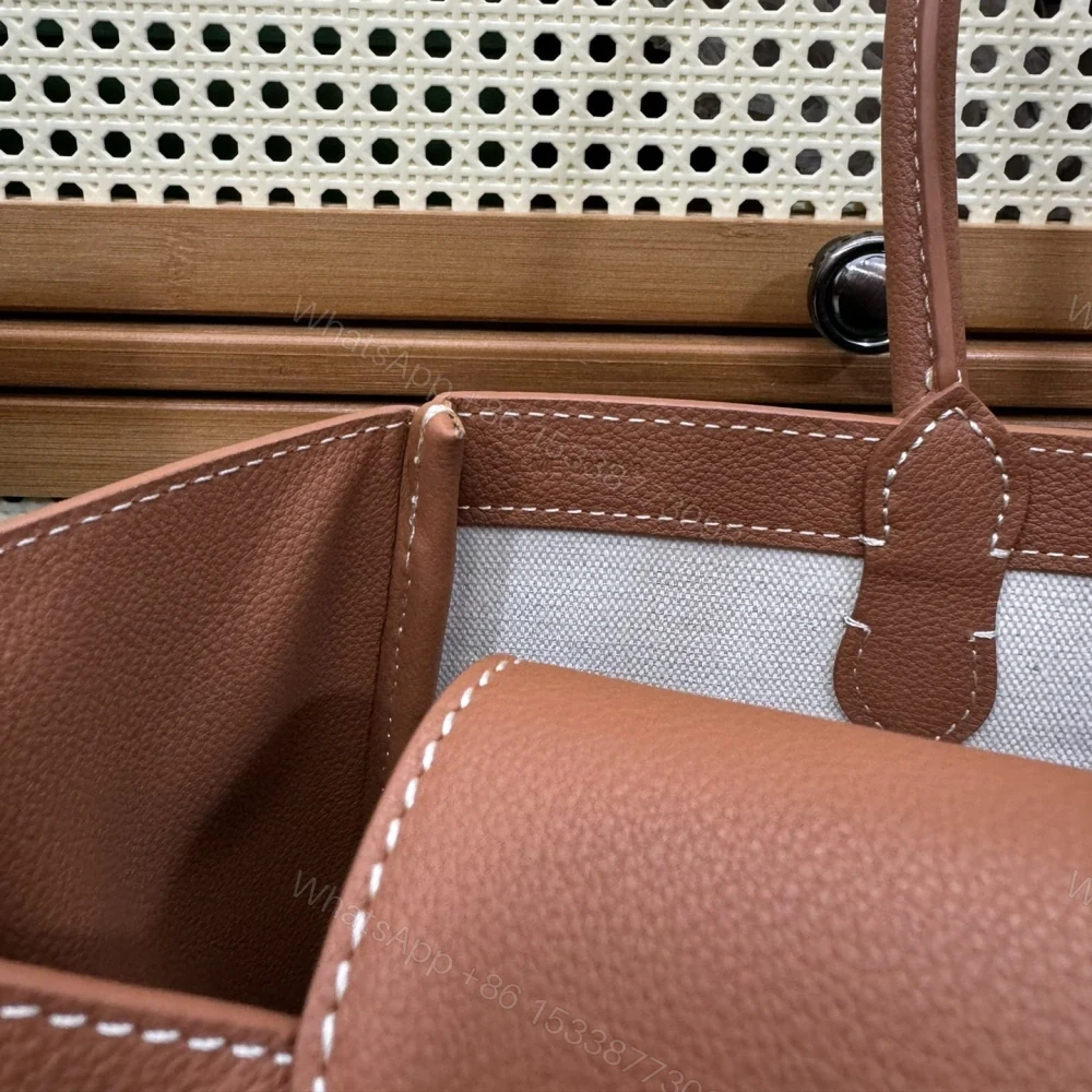 View 9 of 高仿Goyard*SAIGOC1手提托特包雙拼棕色大號免檢版