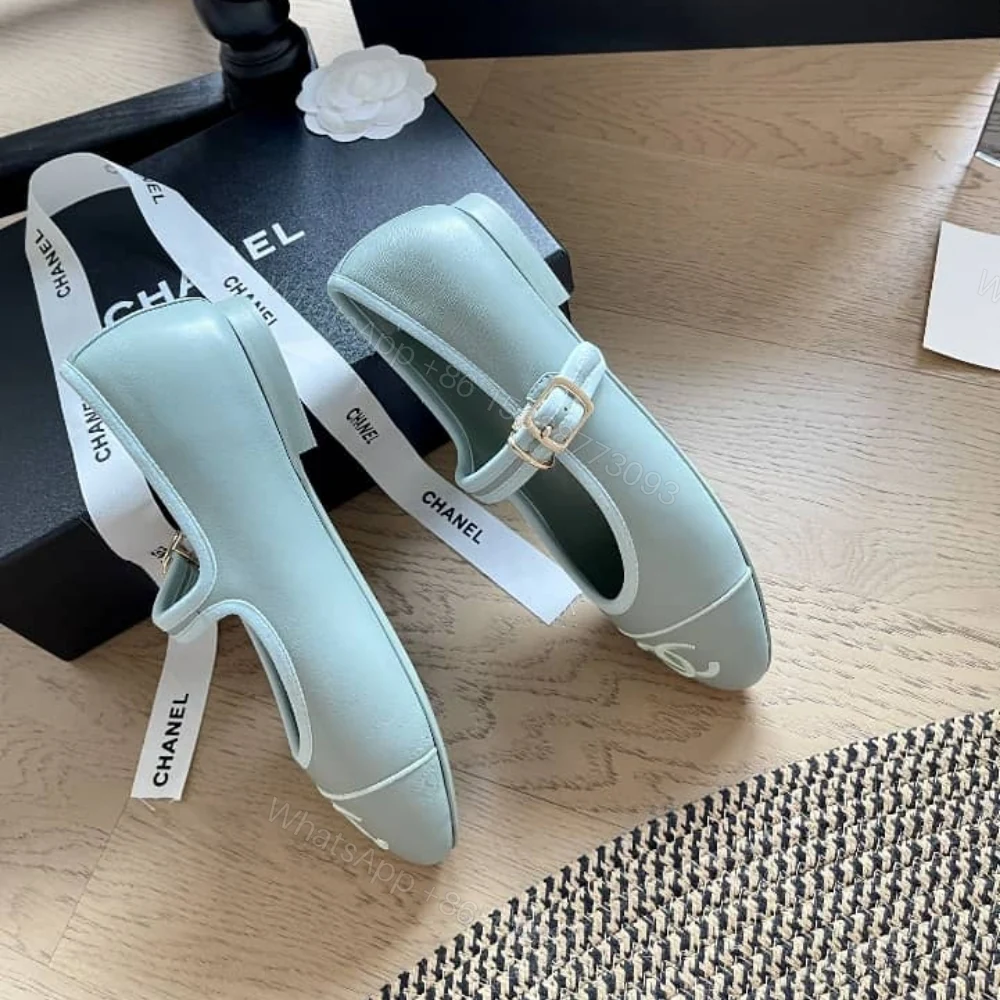 View 4 of Chanel Mary Jane Ballet Flat Light Blue