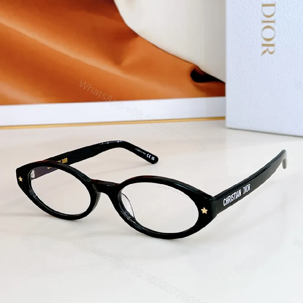 View 2 of Chic Round Sunglasses, Black Acetate, Signature Detailing, UV400 Protection, Sunglasses