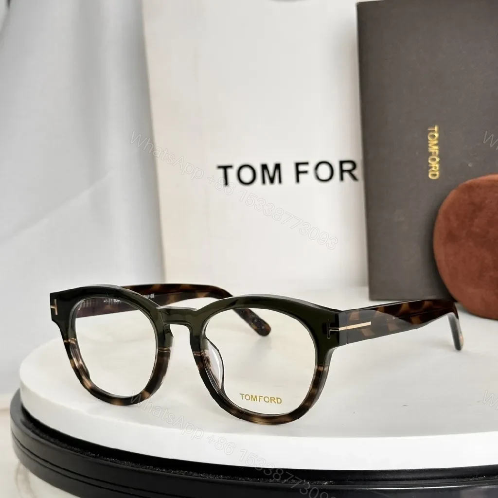 View 6 of Luxury Round-Frame Eyewear: Subtle Gold Accents, Lightweight Acetate