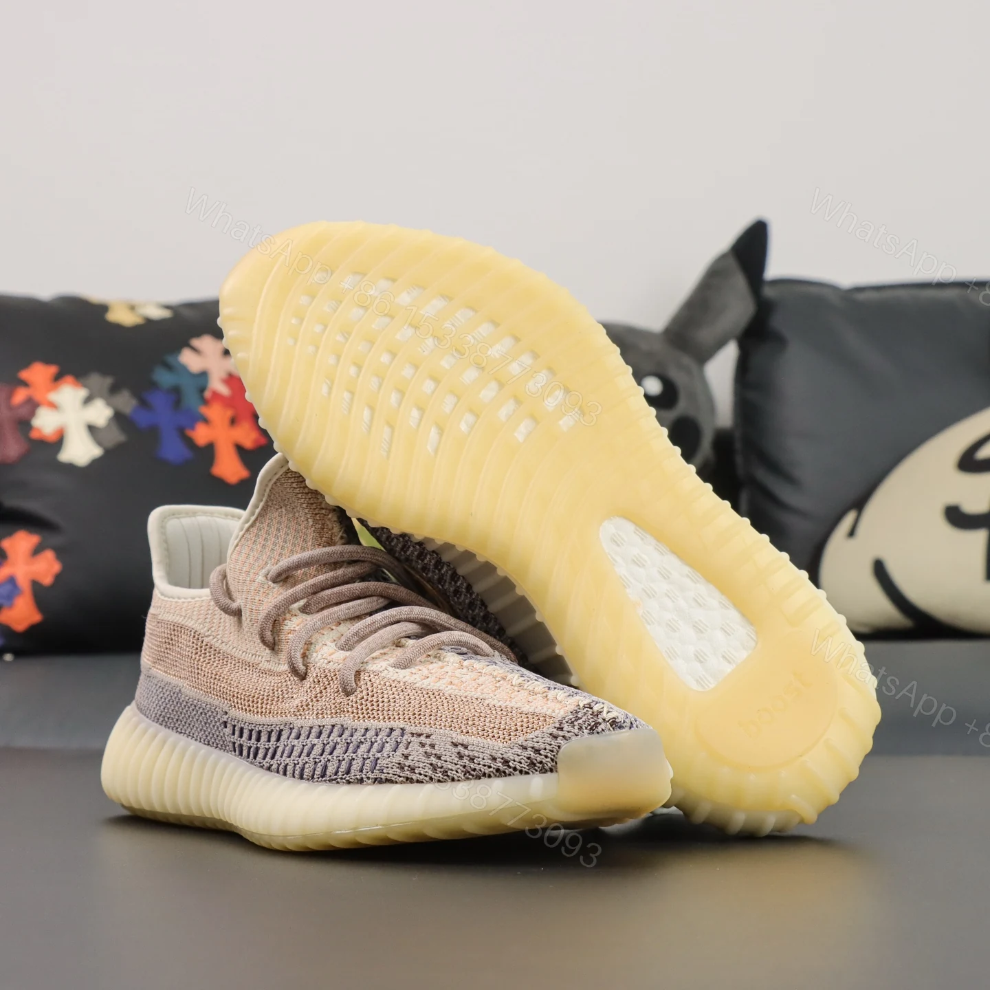 View 3 of Yeezy Boost 350 V2 Ash Pearl Replicas
