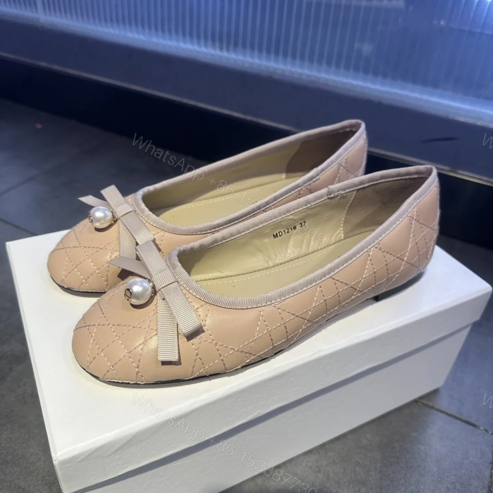 View 5 of 高仿Dior*Ballet系列KCB920圓頭套腳休閒單鞋粉色免檢版