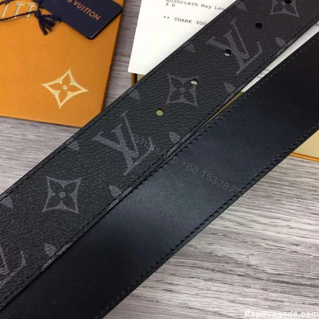 View 8 of LOUIS VUITTON INITIALES 40MM REVERSIBLE MONOGRAM CANVAS BELT – B83
