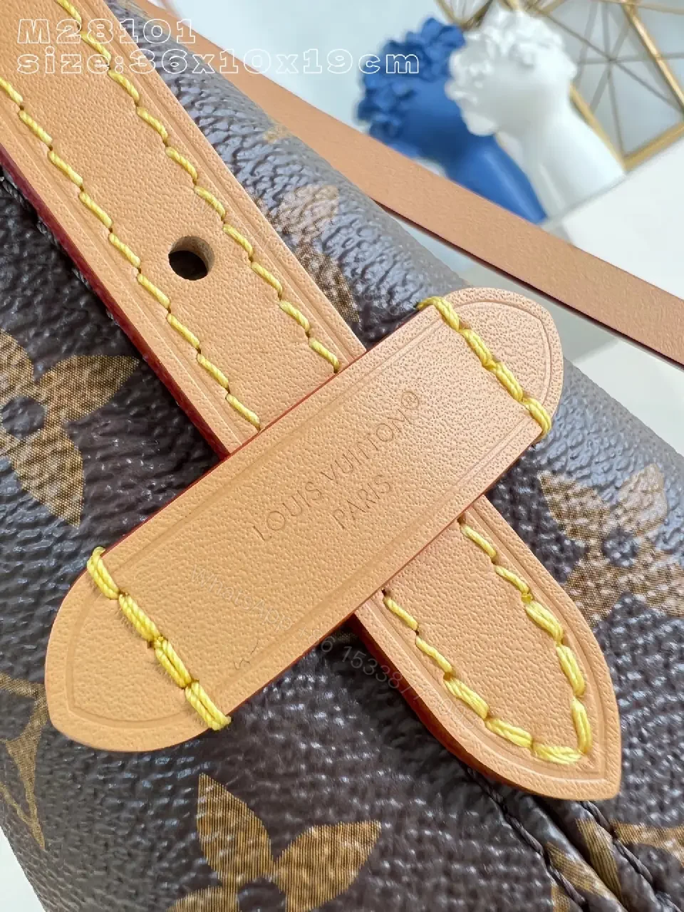 View 3 of Monogram Crossbody: Modern Luxe, Compact Everyday Bag